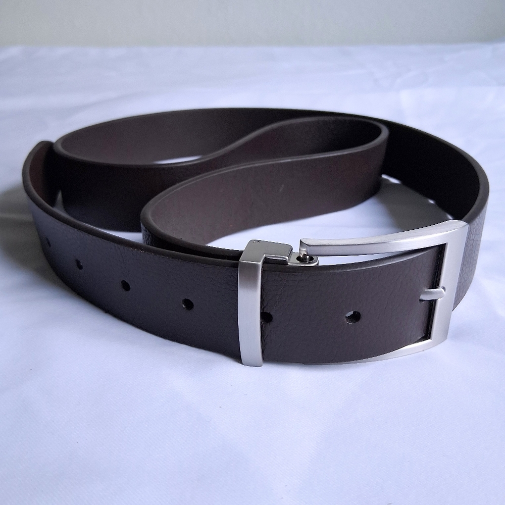Fossil Men's Brown Reversible Leather Belt